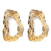 Brincos de ouro exagerados europeus e americanos brincos pendentes geométricos femininos estilo metal de alta qualidade brincos pendentes brincos atacado
