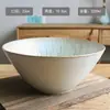 Cuenco Grande de Cerámica Estilo Japonés para Sopa, Cuenco Grande para Fideos del Hogar, Cuenco para Ramen, Cuenco Colorido para Fideos Instantáneos, Cuenco Ins de Gran Capacidad