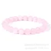 Pulseira de pedra natural transfronteiriça da Amazon, ágata listrada zebra rosa, pulseira vintage para homens e mulheres, corda elástica, contas poke