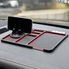 Tapete Antiderrapante para Carro Suporte Multifuncional para Celular com Navegação Porta-Objetos Silicone Painel Placa de Estacionamento Temporário
