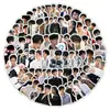100 Piezas de Nuevos Populares Momentos Maravillosos de la Estrella Masculina Xiaolin Li Yunrui Sobre Periférico de Estrella Pegatinas para Teléfono Móvil