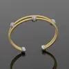 Pulsera de Alambre Trenzado de Acero Inoxidable Transfronteriza de David con un Toque de Alta Gama, Hecha de Aleación de Cobre, Lujo Ligero, Diseño de Nicho, Diseño de Trenzado Abierto