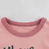 Camiseta de manga curta para meninas verão 2024 nova infantil lazer estilo estrangeiro urso infantil meia manga uma geração de cabelo