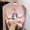 Top de forro polar de doble cara para niños, nuevo estilo otoño/invierno para niñas, se puede usar como prenda exterior, capa base moderna y casual para otoño e invierno