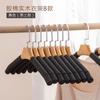 Percha de Madera Maciza Antideslizante Sin Costuras Gruesa Esponjosa de Algodón Perchero para Abrigos Ropa Estante para Ropa No puedo permitirme empacar Perchero para Suéteres Tienda de Ropa Colgar Ropa