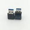 Adaptador de Conversão OTG USB Fêmea para USB 3.0 Macho Ângulo Reto 90 Graus Forma de L Cotovelo Vertical Conversor Macho para Fêmea de Computador