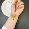 Colar Dourado de Areia Vietnamita com Tendência Nacional Flor de Lótus Esmaltada Vazada Pingente de Franja Joias Estilo Palácio Fabricante