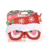 Gafas Navideñas Transfronterizas Decoración de Fiesta de Papá Noel Suministros Regalos para los Ojos de Niños Estilo Creativo Lindo