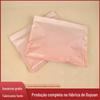 Saco de Papel Kraft Composto Rosa Personalizado de Fábrica Saco Ziplock para Pijama de Alta Qualidade Saco de Embalagem Plástica para Peças Íntimas