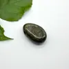 Pingente Gota d'Água Estilo Europeu e Americano Cristal Natural Ágata Pedra Bruta Oval 2,0mm Furo Lateral Colar Pingente DIY Jade