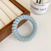 Corda de Celular Azul Fosco Sal Marinho Elástico de Cabelo para Mulheres, Alta Elasticidade e Durável Elástico de Cabelo Faixa de Cabeça Novo Acessório de Cabelo para Rabo de Cavalo