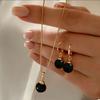 Moda Lujo Ligero Nuevo Collar con Colgante de Perlas Set de Aretes Versátil Exquisita Joyería Conmemorativa Regalo de Cumpleaños Listo para Enviar