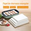 Fábrica engrossada atacado assar churrasco churrasco papel churrasco antiaderente estilo coreano assadeira doméstica papel óleo de churrasco