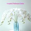 Comércio exterior de alta imitação Phalaenopsis fabricantes Branco 9 cabeça sentir Phalaenopsis casamento casamento hotel decoração flores falsas atacado