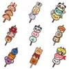 Parches bordados de animales de dibujos animados estilo japonés: parches termoadhesivos de panda, Shiba Inu, conejo, empanadilla para ropa y mochilas
