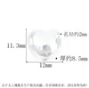 Plata de Ley S925 Flor de Ciruelo Rombo Forma de Corazón Hecho a Mano Cuentas Espaciadoras de Plata Estilo Étnico Plata Lisa Pulsera DIY Cuentas Sueltas Accesorios de Joyería