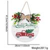 Colgante de Madera Navideño Colgante Navideño Decoraciones Navideñas Lazo Redondo Señal para Puerta Decoración para el Hogar Decoración Colgante para Puerta