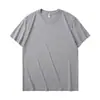 Camiseta Personalizada de Manga Corta 180g Verano Transpirable Algodón Ropa para Grupo Camisa Publicitaria Uniforme de Clase Holgada Talla Grande Estampada Bordada