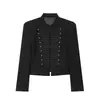 Ropa de Mujer Transfronteriza 2026 Moda Europea y Americana Simple Nuevo Estilo Chino Decoración de Botones Cuello Alto Chaqueta de Traje Mujer K526182