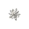 Joias de Zircônia para Nail Art Floco de Neve Explosivo Branco Champagne Novo Camada Dupla Floco de Neve Estéreo Diamante Acessórios para Unhas DIY Vestíveis
