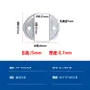 10 peças Conector Fivela de Fixação para Tubo Quadrado Base de Fixação para Poste Acessórios para Guarda-corpo Sem Solda Base de Ferro Galvanizado