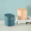 Mini Papelera de Escritorio Nórdica, Cubo de Basura para Papel de Cocina y Escritorio del Hogar con Tapa, Contenedor de Almacenamiento de Escombros y Limpieza para Uso Doméstico