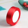 Spot Wholesale 0.3cm Cinta de Poliéster Roja Grande Decoración de Boda Festiva Empaque de Regalo Seda