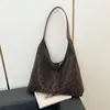 Bolsa tote com estampa de leopardo para mulheres, nova moda casual outono 2026, bolsa de ombro versátil de grande capacidade, bolsa grande para o dia a dia