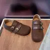 Zapatos Casuales para Mujer Zapatos Birkenstock Suela Suave Ligeros Cómodos Retro Aumentador de Altura Interior Slip-on Mocasines de Doble Hebilla Zapatos de Otoño