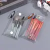 Nuevo Macaron 8 Mini Set Portátil de Viaje de Herramientas de Belleza Brocha para Polvos Sueltos Pincel para Pestañas Pincel para Sombras de Ojos Empaque