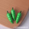 Comida de Simulación Juego Creativo DIY Pinza para el Cabello Calcomanía para Refrigerador Carcasa para Teléfono Belleza Material Hecho a Mano Resina Camarón Ajo Pimienta