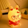 Novo coelho luminoso desktop ornamentos desenhos animados bonito criativo luz suave luz noturna requintado bonito brinquedos luminosos