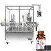 Máquina llenadora y taponadora automática de botellas de aceite esencial de 5 ml, máquina llenadora de líquidos para botellas con bola de rodillo de 10 ml, máquina llenadora de líquidos para esencias