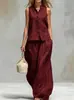 Comercio Exterior 2026 Sitio Independiente Europeo y Americano Transfronterizo Conjunto de Verano de Amazon Conjunto de Chaleco de Cuello en V y Pantalones Largos Casuales de Moda