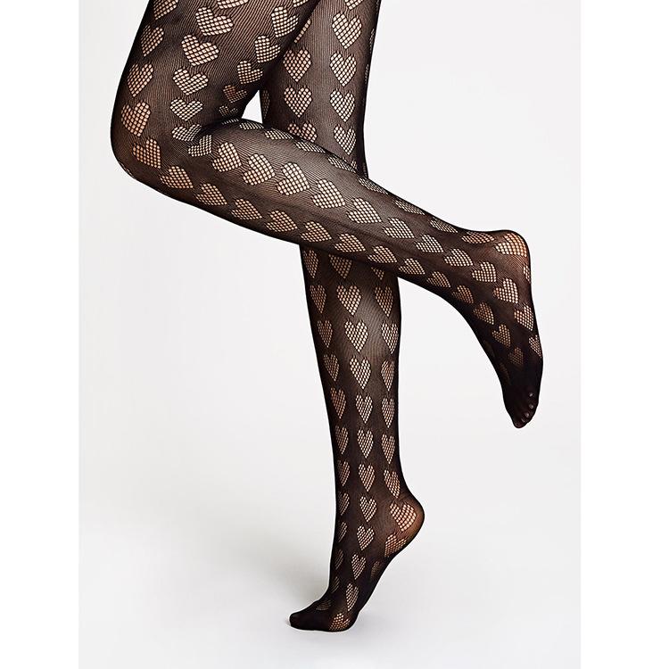 心形连裤袜-黑色_03