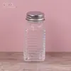 Botella de condimento frasco de condimento de cocina frasco de sal de vidrio botella sellada para condimentos del hogar botella para espolvorear pimienta en polvo barbacoa venta al por mayor