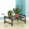Estante para Flores con Escalones Reforzados, Multicapa, con Ruedas, de Pie, Hierro Forjado, para Uso en Interiores y Exteriores del Hogar, Adecuado para Plantas Verdes y Macetas