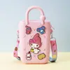 Monedero de silicona con forma de cueva cuadrada para niños, bolso cruzado para caminar, divertido y bonito bolso de silicona para cambio.