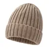 Gorro de Mezcla de Lana para Otoño e Invierno, Gorro Unisex de Lana Cálido Engrosado para Clima Frío, Gorro de Punto con Protección para los Oídos para Exteriores, Gorro de Punto de Exportación
