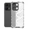 Funda protectora anticaídas de dos en uno transparente tipo panal para Oppo Reno13F Findx8 con airbag en las cuatro esquinas