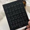 Adesivos para Manicure Francesa Vazados Designs Pintados por Spray Estrela de Cinco Pontas Cruz Laço Decorações para Unhas Venda por Atacado