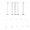 Venta directa del fabricante: Barras curvas y rectas de acrílico transparente transfronterizo, Anillos para labio no extraíbles, Anillos para nariz, Pendientes, Accesorios básicos para perforación corporal