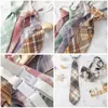 Corbata JK para Mujer Cuadros Japonesa Corbata de Moño Sin Corbata Uniforme Estudiantil Moño Pequeño Genuina Original Genuina Sin Corbata
