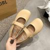 Zapatos Cerrados para Mujer con Suela Suave, Nuevos para Primavera/Verano 2025, para Uso en Exteriores, Zapatos Planos Dulces y Versátiles para Ponerse sin Cordones