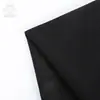 Tejido de Lana de una Cara Personalizado con Mezcla de Lana al 50%, Tejido de Lana Negro Liso Suministrado de Fábrica para Abrigos de Mujer