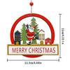 Adornos Navideños de Madera para el Hogar Transfronterizos Decoración Navideña Arreglo Festivo Colgantes Decorativos Creación DIY