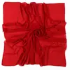 Chiffon 110 x 110cm Quadrado Grande Transfronteiriço Cor Sólida Pérola Chiffon Lenço Lenço Quadrado Malaio Cobertura de Cabeça