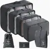 Conjunto de sete bolsas de armazenamento para viagem, conjunto de sete bolsas de classificação de bagagem de viagem espessadas, fabricantes