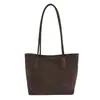 Bolsa de Ombro Tote Tecida Casual Transfronteiriça Feminina Nova Moda Estilo Coreano Grande Capacidade 2026 Estética Cotidiana para o Trabalho