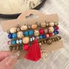 Accesorio de Vacaciones: Pulsera Multicolor de Cuentas de Cristal y Perlas de Arroz de Múltiples Capas, Joyería de Mano Bohemia Lujosa y de Alta Gama